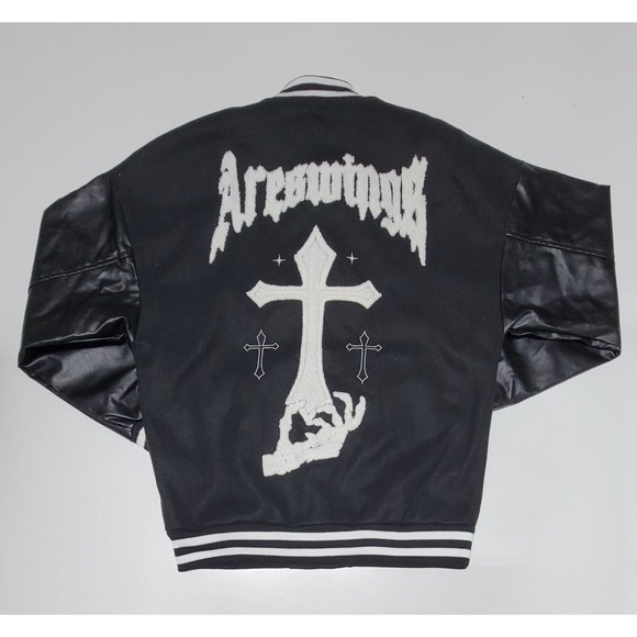 Aelfric Eden Varsity Jacket “Arieswings” Size Medium For Men, Fits Like Large - Picture 1 of 5